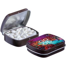 Mini Klappdeckeldose mit Pfefferminz