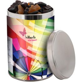 Produktabbildung Große Dose 1,3 Liter, gefüllt mit Süßigkeiten Große Dose 1,3 Liter, gefüllt mit Süßigkeiten