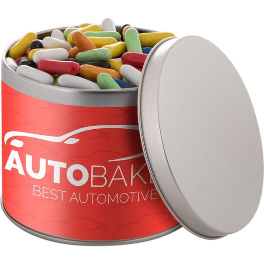 Runde Dose, 0.6 L gefüllt mit Süßigkeiten (Bild 1)