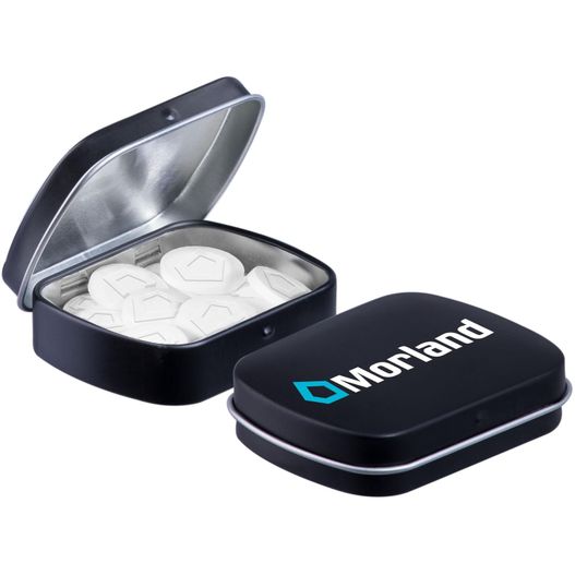 Produktabbildung Mini Klappdeckeldose Logo Pfefferminz Mini Klappdeckeldose Logo Pfefferminz (Bild 1)