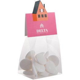 Produktabbildung Blockbeutel mit Headerkarte in Ihrer eigenen Form und 50 Gramm Süßigkeiten Blockbeutel mit Headerkarte in Ihrer eigenen Form und 50 Gramm Süßigkeiten