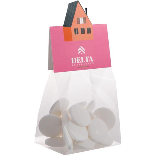 Blockbeutel mit Headerkarte in Ihrer eigenen Form und 50 Gramm Süßigkeiten (Bild 1)