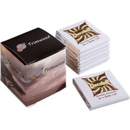Produktabbildung Würfel mit 8 Schokoladentäfelchen Würfel mit 8 Schokoladentäfelchen
