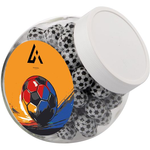 Medium Glas 0,9 Liter gefüllt mit Süßigkeiten (Bild 1)