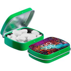 Mini Klappdeckeldose mit Pfefferminz