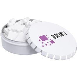 Klick-Klack Dose gefüllt mit Pfefferminz in Standardform