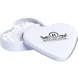 Herzförmige Dose Pfefferminzherzen