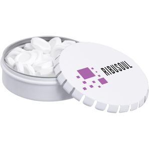 Klick-Klack Dose gefüllt mit Pfefferminz in Standardform