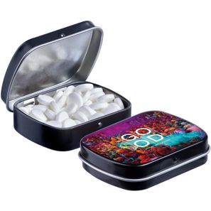 Mini Klappdeckeldose mit Pfefferminz