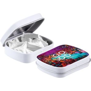 Mini Klappdeckeldose mit Form Pfefferminz