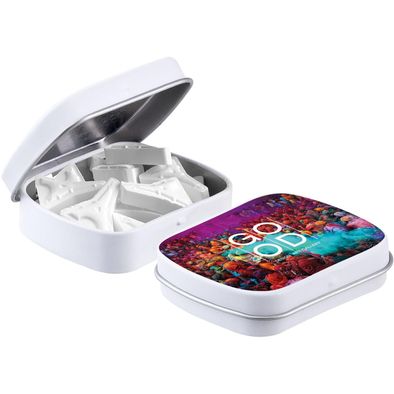 Mini Klappdeckeldose mit Form Pfefferminz