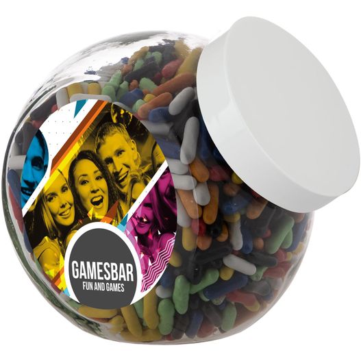 Großes Glas 2 Liter gefüllt mit Süßigkeiten (Bild 1)