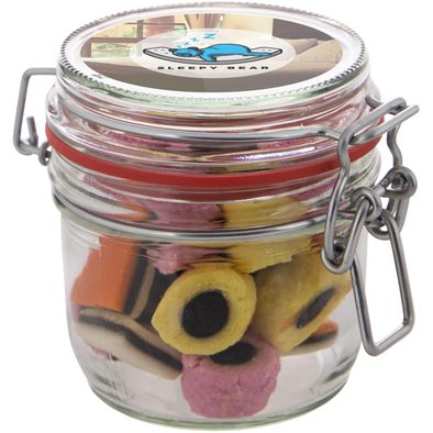 Produktabbildung Midi Weckglas 0,25 L gefüllt mit Süßigkeiten Midi Weckglas 0,25 L gefüllt mit Süßigkeiten