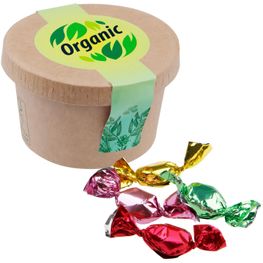 Kartonbecher mit Süßigkeiten