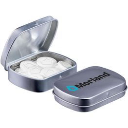 Mini Klappdeckeldose Logo Pfefferminz