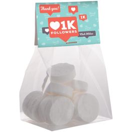 Blockbeutel mit Topkarte und 50 g Süssigkeiten