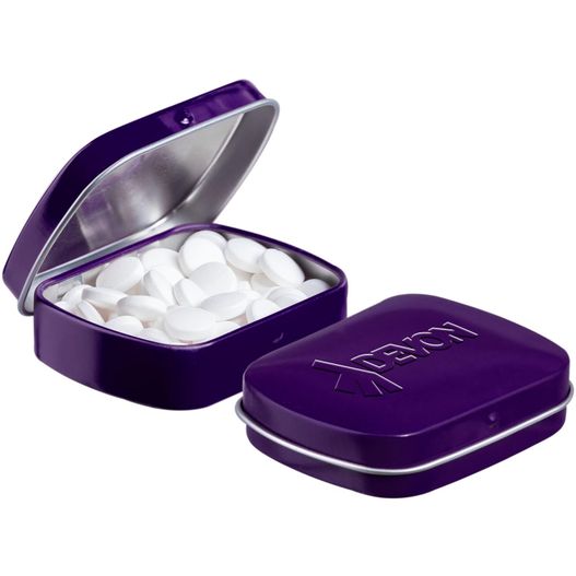 Produktabbildung Geprägte Mini Klappdeckeldose Geprägte Mini Klappdeckeldose (Bild 1)