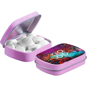 Mini Klappdeckeldose mit Form Pfefferminz