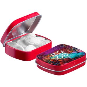 Mini Klappdeckeldose mit Form Pfefferminz