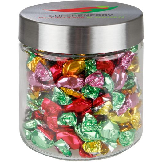 Glas 0,9 Liter gefüllt mit Süßigkeiten (Bild 1)