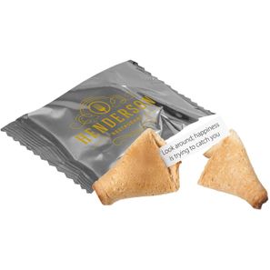 Glückskeks in bedruckter Folie