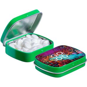 Mini Klappdeckeldose mit Pfefferminz