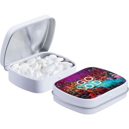 Mini Klappdeckeldose mit Pfefferminz