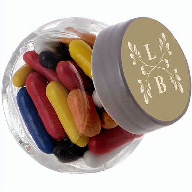 Mikro Glas 50 ml gefüllt mit Süßigkeiten
