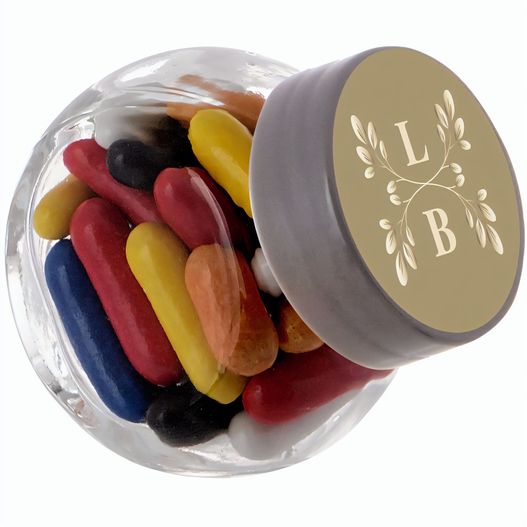Produktabbildung Mikro Glas 50 ml gefüllt mit Süßigkeiten Mikro Glas 50 ml gefüllt mit Süßigkeiten (Bild 1)