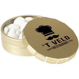 Super Mini Klick-Klack Dose gefüllt mit Süßigkeiten