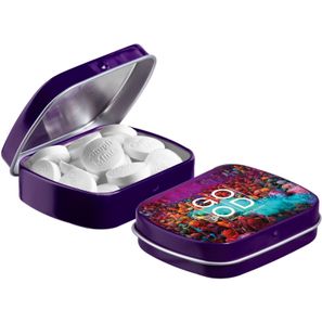 Mini Klappdeckeldose mit Form Pfefferminz