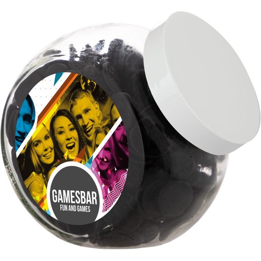 Großes Glas 2 Liter gefüllt mit Süßigkeiten (Bild 1)