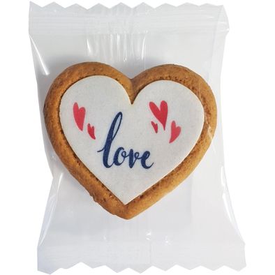 Bedruckte Herzkeks