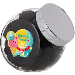 Produktabbildung Medium Glas 0,9 Liter gefüllt mit Süßigkeiten Medium Glas 0,9 Liter gefüllt mit Süßigkeiten