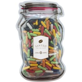 Briefkasten-"Weckglas" maxi mit Süssigkeiten