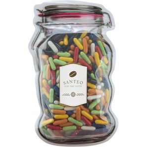 Briefkasten-"Weckglas" maxi mit Süssigkeiten