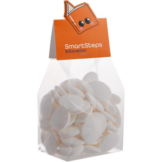 Produktabbildung Blockbeutel mit Headerkarte in Ihrer eigenen Form und 150 Gramm Süßigkeiten Blockbeutel mit Headerkarte in Ihrer eigenen Form und 150 Gramm Süßigkeiten (Bild 1)