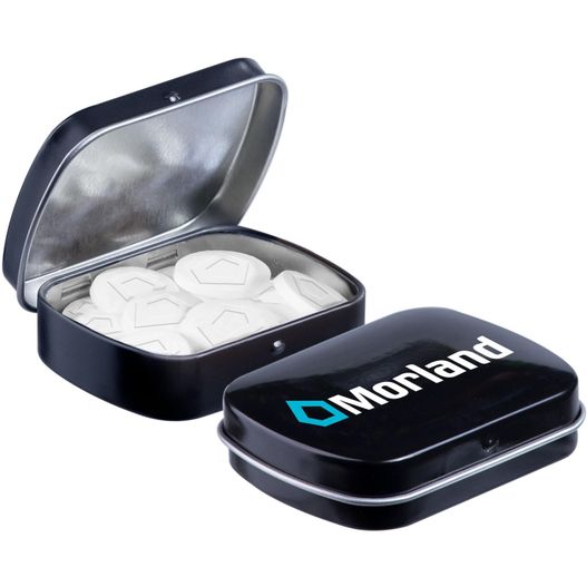 Produktabbildung Mini Klappdeckeldose Logo Pfefferminz Mini Klappdeckeldose Logo Pfefferminz (Bild 1)