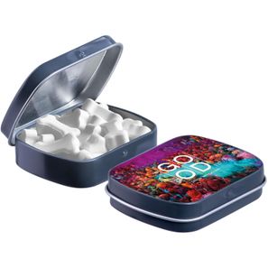 Mini Klappdeckeldose mit Form Pfefferminz