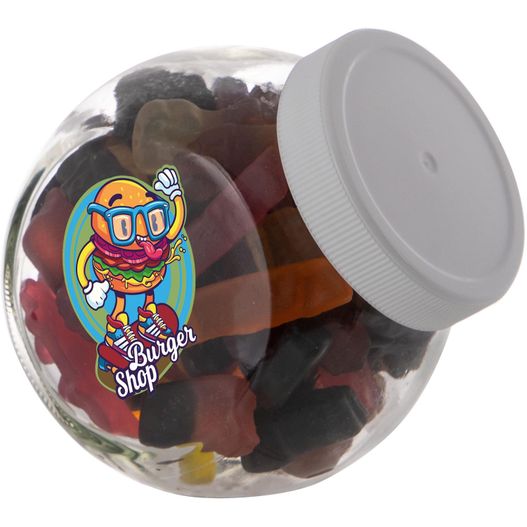 Kleines Glas 0,4 Liter gefüllt mit Süßigkeiten (Bild 1)