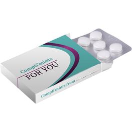 Medizinbox mit Blister 10 Stück Minze