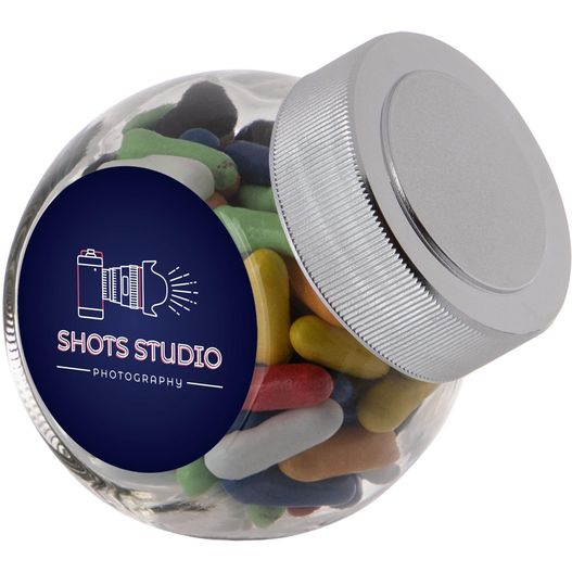 Produktabbildung Mini Glas 0,2 Liter gefüllt mit Süßigkeiten Mini Glas 0,2 Liter gefüllt mit Süßigkeiten (Bild 1)