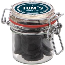 Midi Weckglas 0,25 L gefüllt mit Süßigkeiten