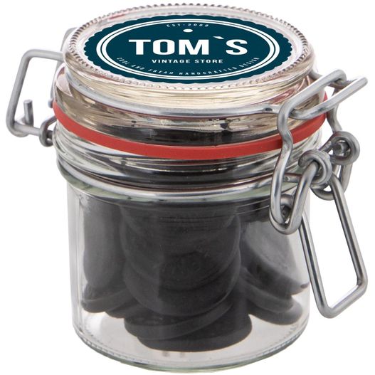 Produktabbildung Midi Weckglas 0,25 L gefüllt mit Süßigkeiten Midi Weckglas 0,25 L gefüllt mit Süßigkeiten (Bild 1)