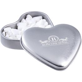 Herzförmige Dose Pfefferminzherzen