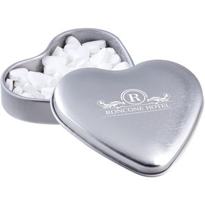 Herzförmige Dose Pfefferminzherzen