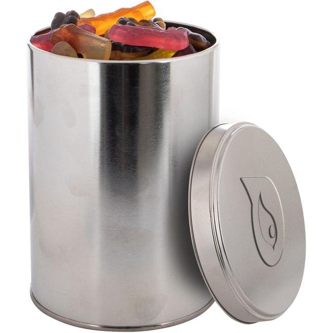 Große Dose geprägt 1,3 L mit Süßigkeiten