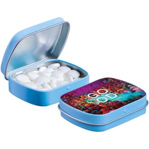 Mini Klappdeckeldose mit Pfefferminz
