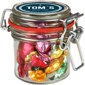 Midi Weckglas 0,25 L gefüllt mit Süßigkeiten