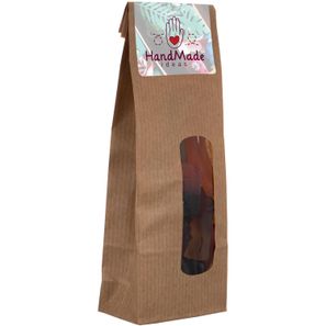 Papiertüte mit Fenster gefüllt mit Süssigkeiten